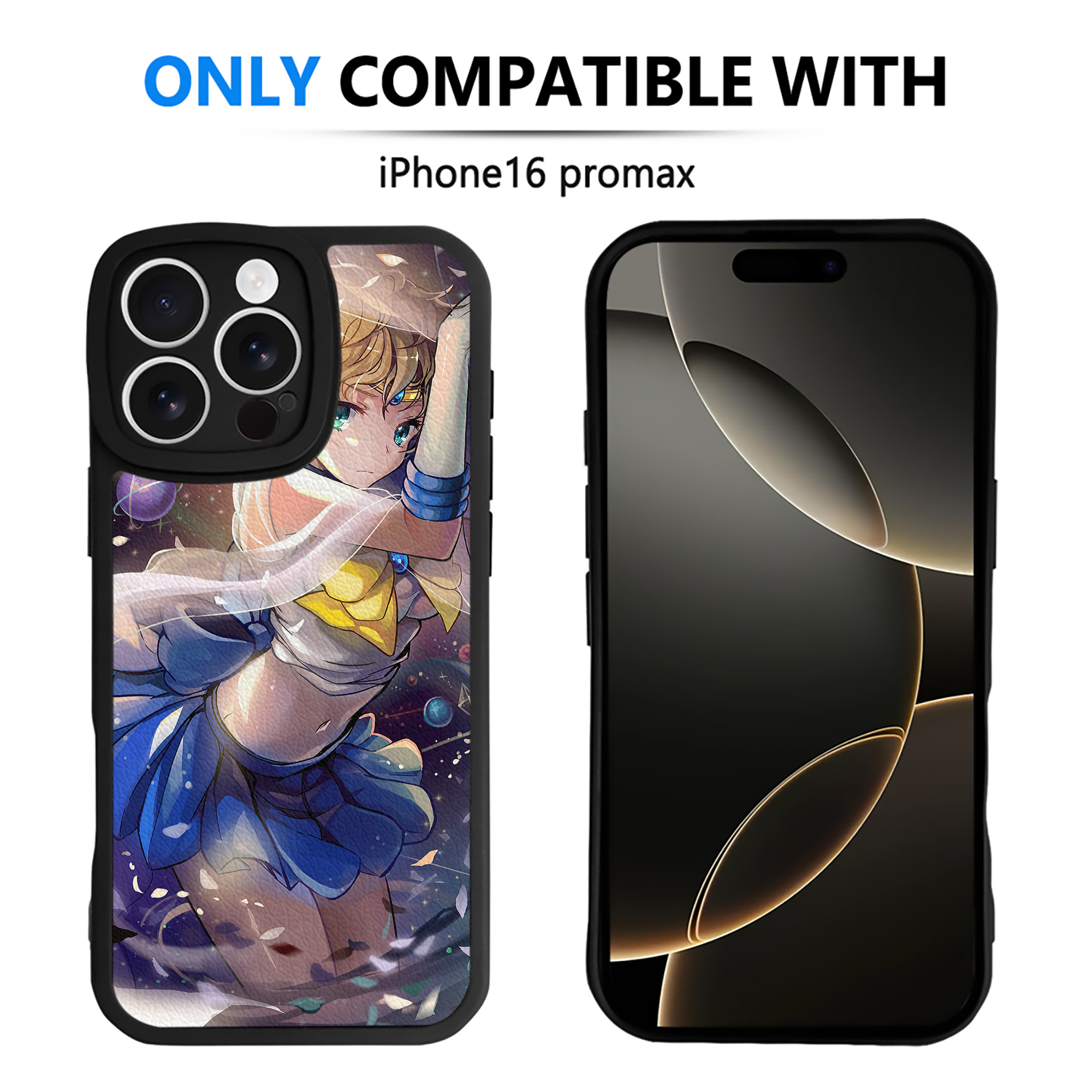（画像用） 美少女戦士セーラームーン Sailor Moon 【iPhone 16シリーズ対応】シリコンスマホケース（レザー調） 材質：シリコン
